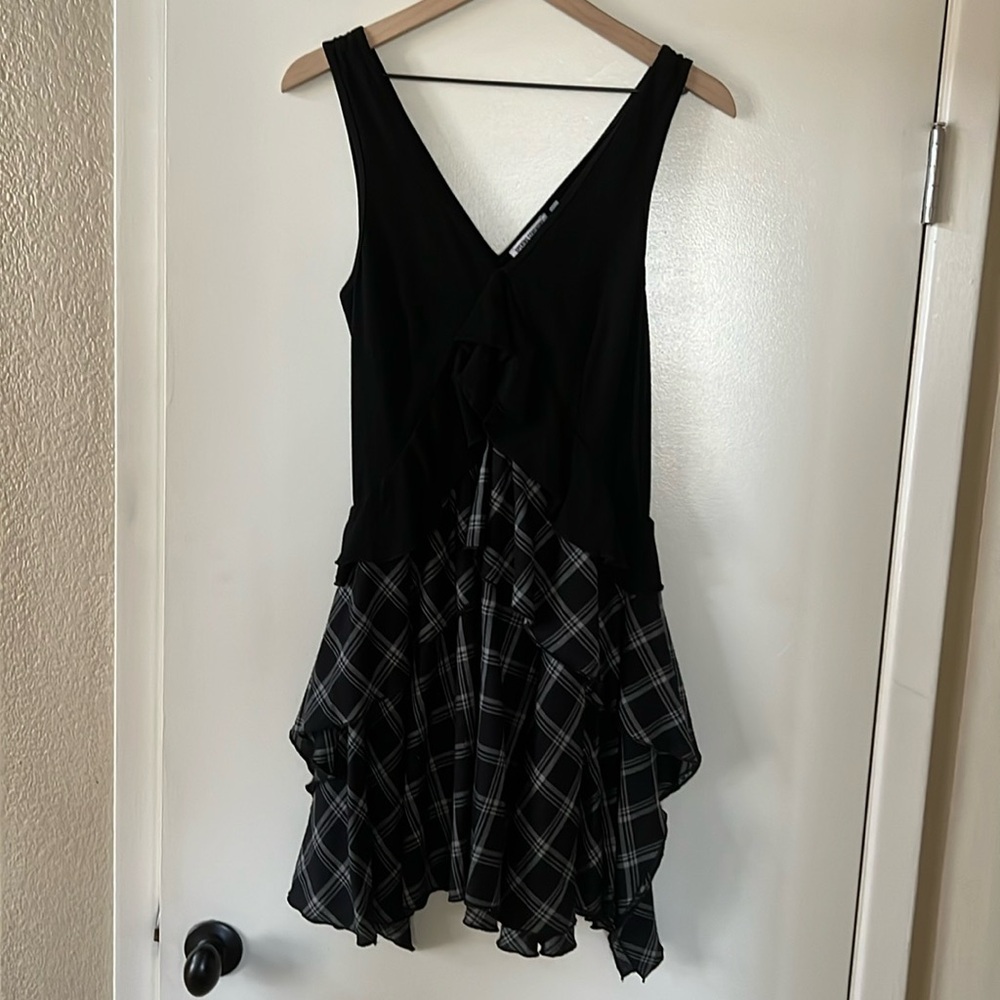 Opening Ceremony dress. Mini plaid. Black and white. Size Medium. Worn once.